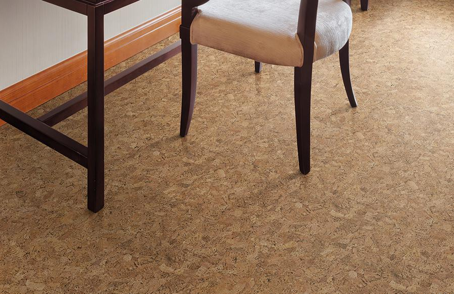 Пробковый пол замковый Corkstyle Eco Сork P999 915×305×10,5 фото в интерьере